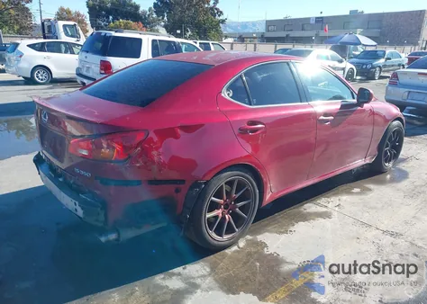 2006 Lexus Is 350 z USA, uszkodzony, nr VIN JTHBE262165003899